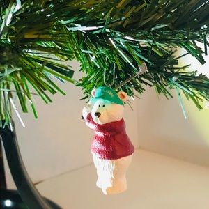 Christmas Golfing Bear